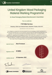 Forestry Commission Certificate