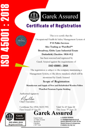 PHPallets ISO 45001 Certificate